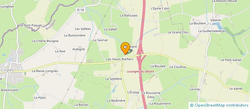 localisation de l'entreprise MONSIEUR LOIC BATTAIS  LES PORTES DU COGLAIS