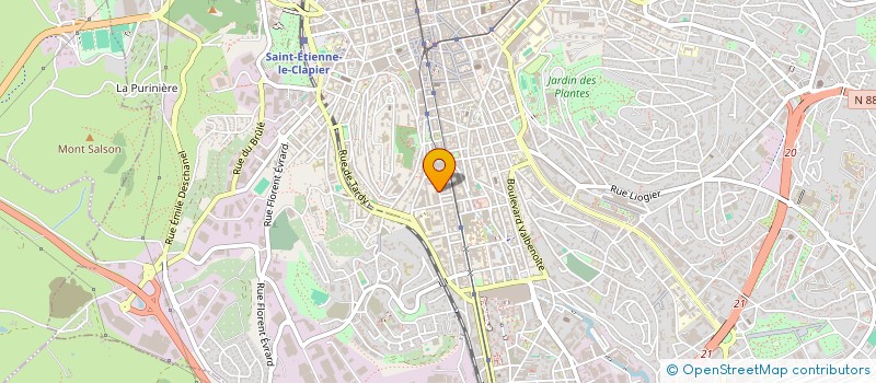 localisation de l'entreprise MONSIEUR LOIC BEAL  SAINT-ETIENNE