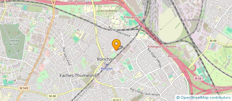 localisation de l'entreprise MONSIEUR LOIC BEAUDELOT à RONCHIN