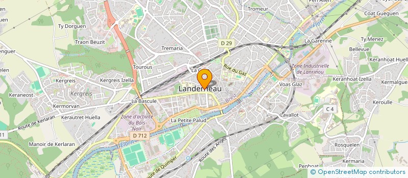 localisation de l'entreprise MONSIEUR LOIC BECOURT à LANDERNEAU