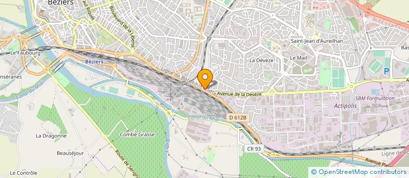 localisation de l'entreprise MONSIEUR LOIC BENOIT à BEZIERS