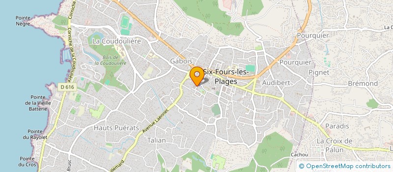 localisation de l'entreprise MONSIEUR LOIC BERGERAULT à SIX-FOURS-LES-PLAGES