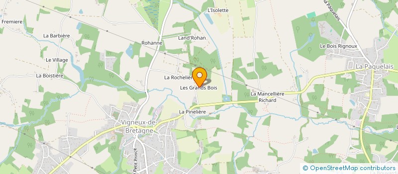 localisation de l'entreprise MONSIEUR LOIC BEZIER  VIGNEUX-DE-BRETAGNE