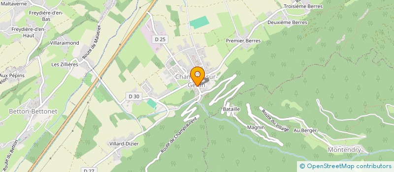 localisation de l'entreprise MONSIEUR LOIC BILLIET  CHAMOUX-SUR-GELON