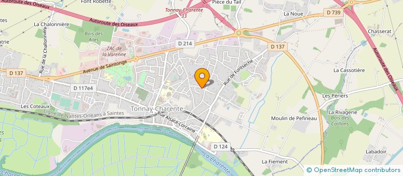 localisation de l'entreprise MONSIEUR LOIC BLANCHOT  TONNAY-CHARENTE