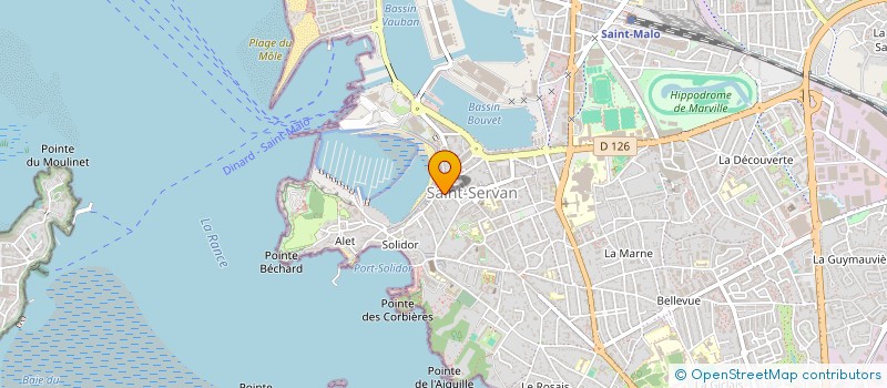 localisation de l'entreprise MONSIEUR LOIC BODIN  SAINT-MALO