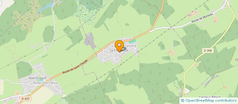 localisation de l'entreprise MONSIEUR LOIC BOLLE-REDDAT  LA CHENALOTTE