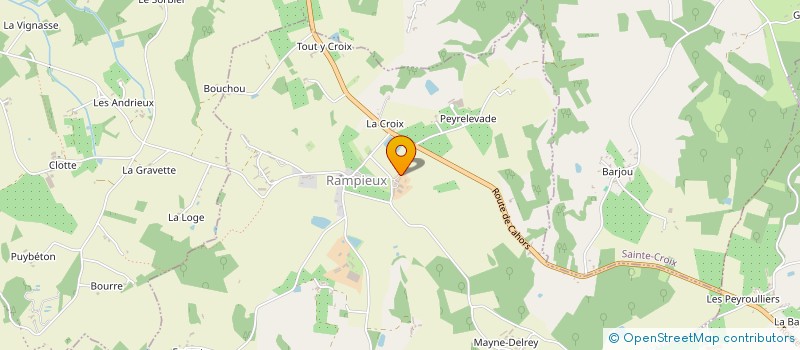 localisation de l'entreprise MONSIEUR LOIC BONNEFOND  RAMPIEUX