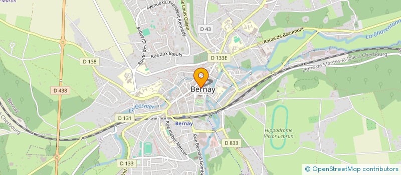 localisation de l'entreprise MONSIEUR LOIC BORDOT  BERNAY