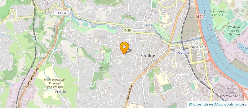 localisation de l'entreprise MONSIEUR LOIC BOUGUET  OULLINS-PIERRE-BENITE