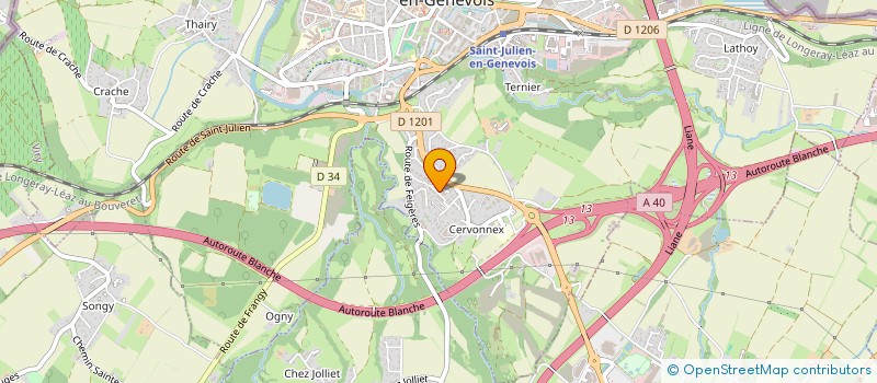 localisation de l'entreprise MONSIEUR LOIC BOURBON  SAINT-JULIEN-EN-GENEVOIS