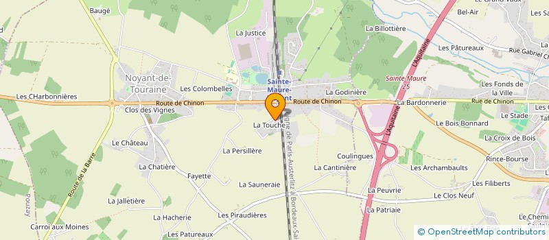 localisation de l'entreprise MONSIEUR LOIC BOURG-CAZAN  NOYANT-DE-TOURAINE