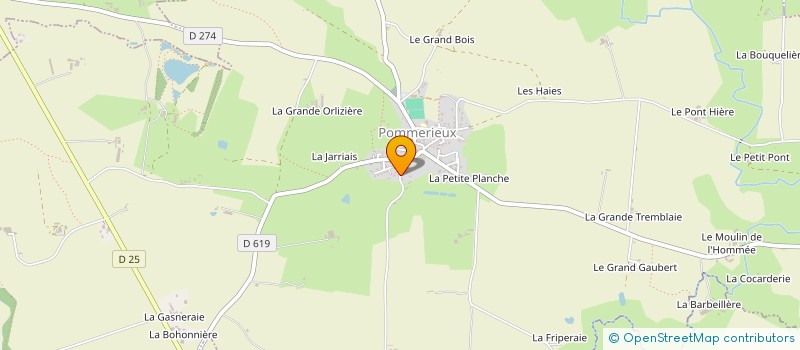 localisation de l'entreprise MONSIEUR LOIC BOURGEAIS à POMMERIEUX