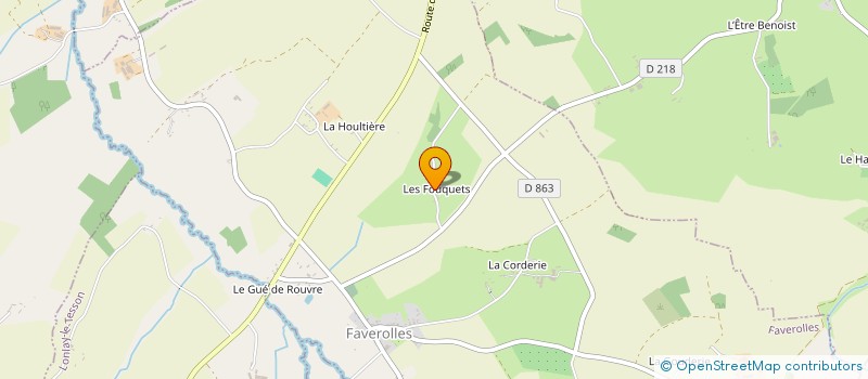 localisation de l'entreprise MONSIEUR LOIC BOURGERY à FAVEROLLES