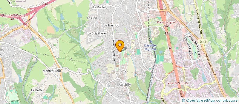 localisation de l'entreprise MONSIEUR LOIC BRAGA  DARDILLY