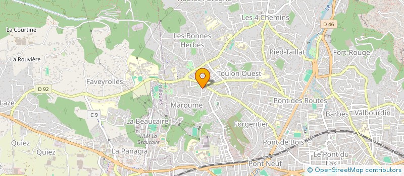 localisation de l'entreprise MONSIEUR LOIC BREDARD  TOULON