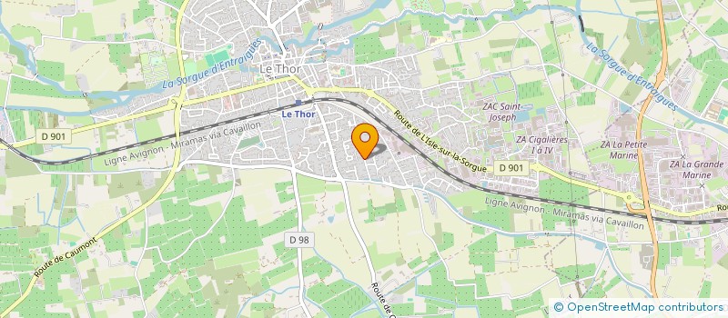 localisation de l'entreprise MONSIEUR LOIC BRESSON  L'ISLE-SUR-LA-SORGUE