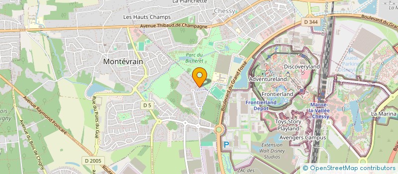 localisation de l'entreprise MONSIEUR LOIC BRIN  MONTEVRAIN