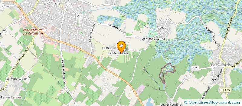 localisation de l'entreprise MONSIEUR LOIC BRIQUET  SAINT-PIERRE-D'OLERON