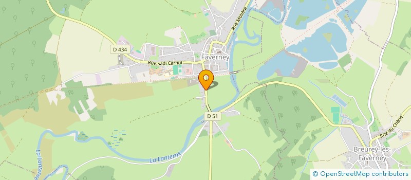 localisation de l'entreprise MONSIEUR LOIC BRIVOT  FAVERNEY