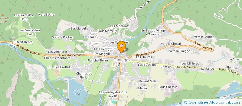 localisation de l'entreprise MONSIEUR LOIC BRON  TANINGES