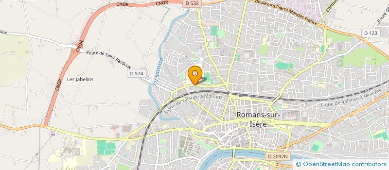 localisation de l'entreprise MONSIEUR LOIC BRUN  ROMANS-SUR-ISERE