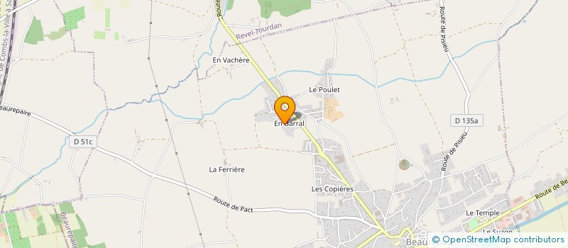 localisation de l'entreprise MONSIEUR LOIC BRUN  BEAUREPAIRE