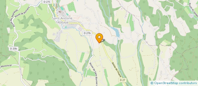 localisation de l'entreprise MONSIEUR LOIC BRUNET  SAINT ANTOINE L'ABBAYE