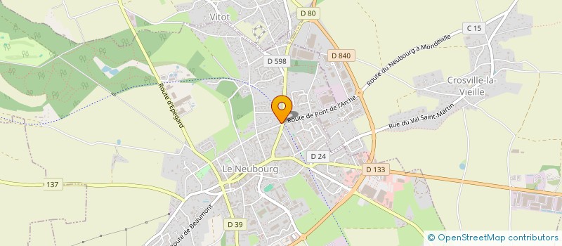 localisation de l'entreprise MONSIEUR LOIC CADIOU  LE NEUBOURG