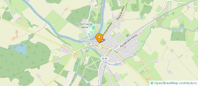 localisation de l'entreprise MONSIEUR LOIC CAHOREAU  COURCELLES LA FORET