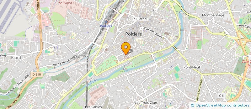 localisation de l'entreprise MONSIEUR LOIC CAILLAUD  POITIERS