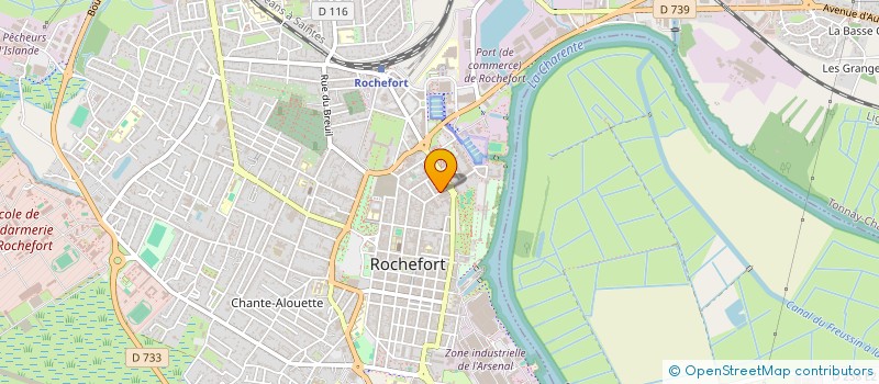 localisation de l'entreprise MONSIEUR LOIC CANTETEAU  ROCHEFORT