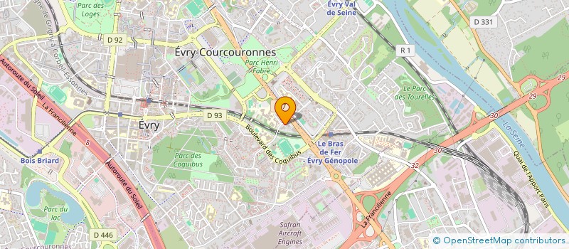 localisation de l'entreprise MONSIEUR LOIC CARLOS  EVRY-COURCOURONNES