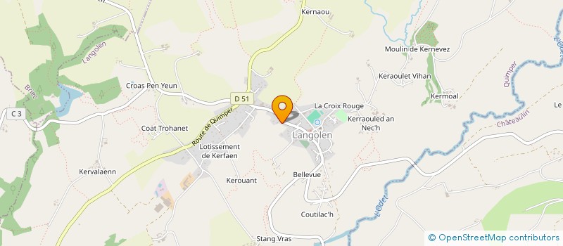 localisation de l'entreprise MONSIEUR LOIC CASTREC  LANGOLEN