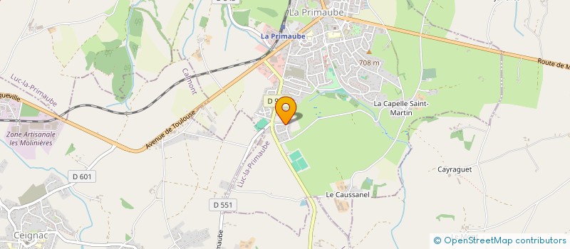 localisation de l'entreprise MONSIEUR LOIC CELIE  LUC-LA-PRIMAUBE