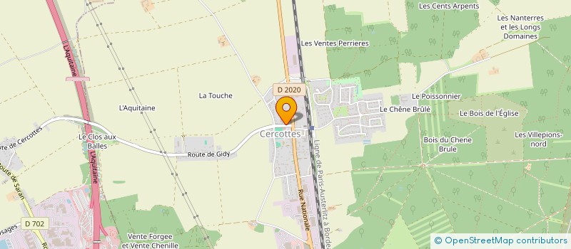 localisation de l'entreprise MONSIEUR LOIC CELIGNY  CERCOTTES