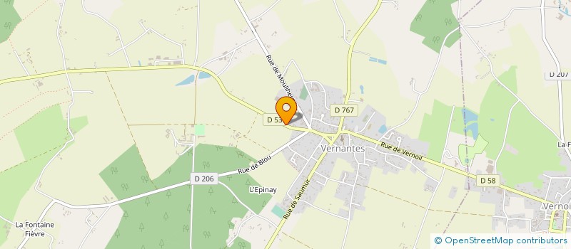 localisation de l'entreprise MONSIEUR LOIC CESBRON  VERNANTES