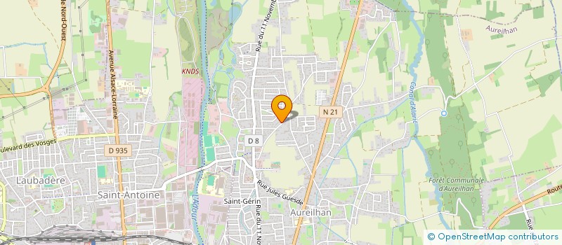 localisation de l'entreprise MONSIEUR LOIC CHABRES  AUREILHAN