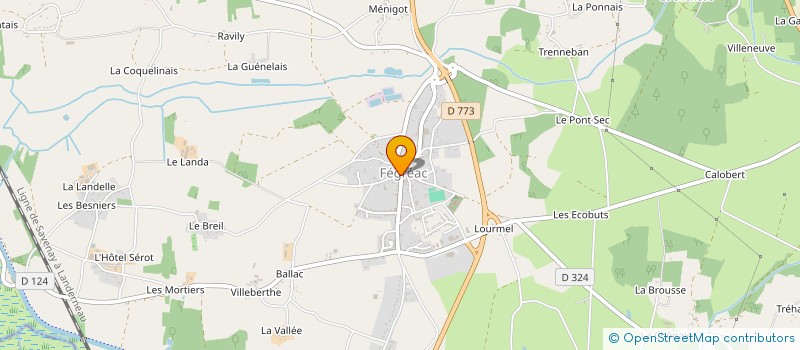 localisation de l'entreprise MONSIEUR LOIC CHALET  FEGREAC