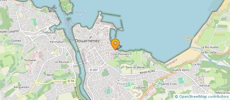 localisation de l'entreprise MONSIEUR LOIC CHANCERELLE à DOUARNENEZ