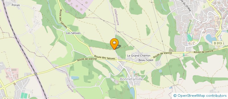 localisation de l'entreprise MONSIEUR LOIC CHAPELAN  BONNEFAMILLE