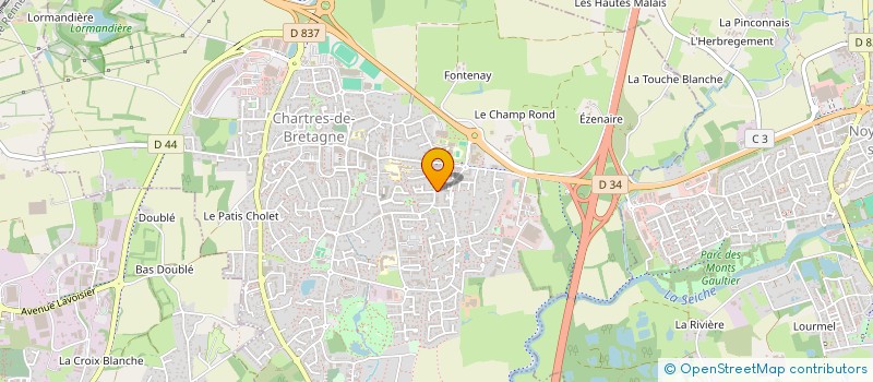 localisation de l'entreprise MONSIEUR LOIC CHARLES  CHARTRES-DE-BRETAGNE