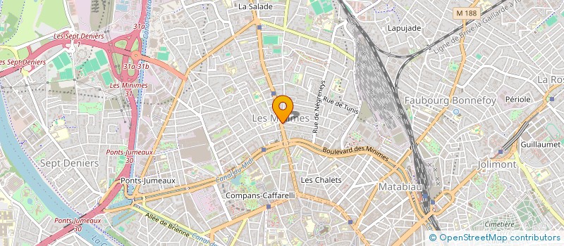 localisation de l'entreprise MONSIEUR LOIC CHARPENTIER  TOULOUSE