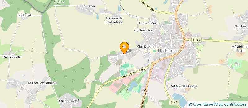 localisation de l'entreprise MONSIEUR LOIC CHASSE à HERBIGNAC