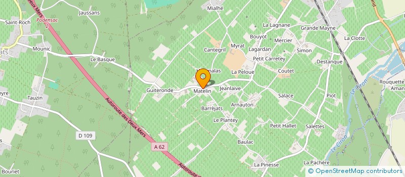 localisation de l'entreprise MONSIEUR LOIC CHASSIN DE GUERNY  BARSAC