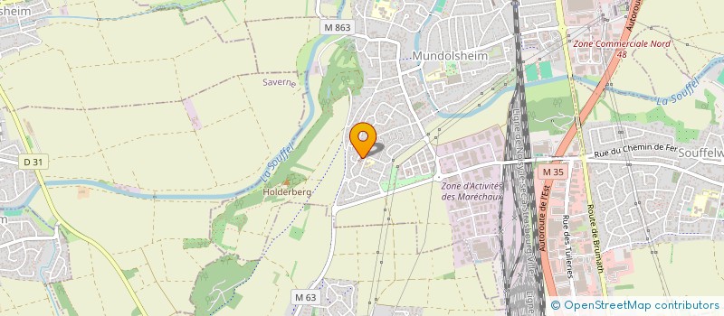 localisation de l'entreprise MONSIEUR LOIC CHATELOT  MUNDOLSHEIM