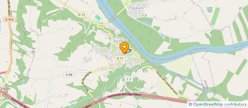 localisation de l'entreprise MONSIEUR LOIC CHATENET à AUVILLAR
