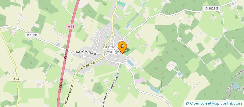 localisation de l'entreprise MONSIEUR LOIC CHEVREUIL à LA CHAPELLE-D'ALIGNE