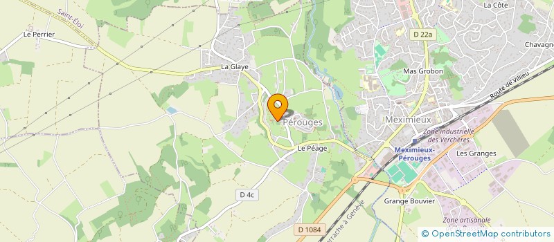 localisation de l'entreprise MONSIEUR LOIC CHOISEAU  PEROUGES