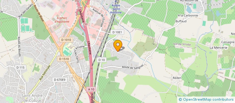 localisation de l'entreprise MONSIEUR LOIC CHOPIN  SAINT-ANDRE-DE-CUBZAC